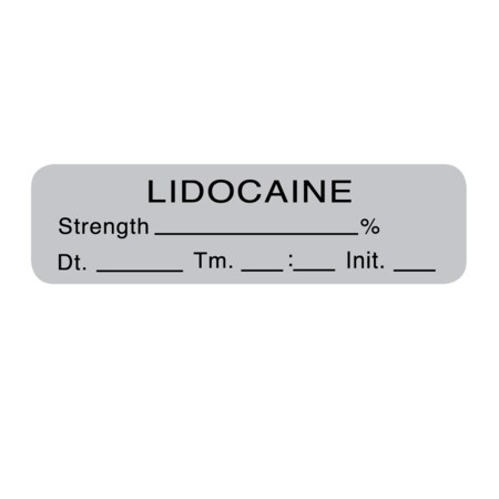 Nevs Lidocaine Strength_% 1/2 x 1-1/2 Gray w/Black SANTW-0081